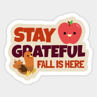 Thanksgiving Grateful Thankful Sticker